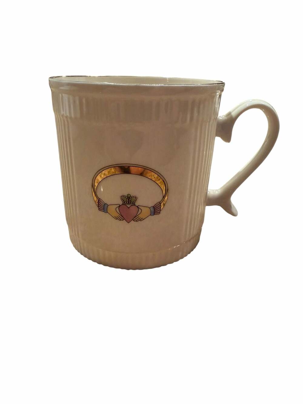 Donegal Parian China Claddagh Irish Porcelain Mug